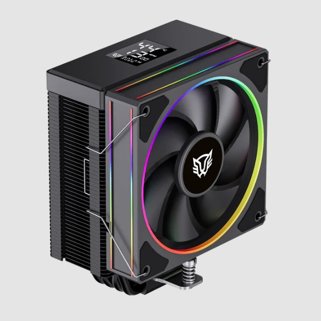 Enfriamiento de Aire Balam Rush Negro Heliux Pro HEX55 Display para monitoreo de temperatura RGB 4 Pipas TDP 220w