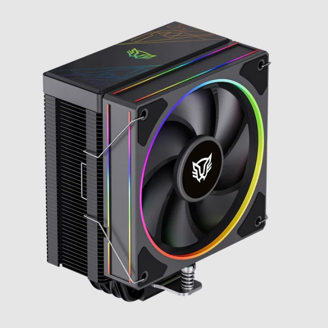 Enfriamiento de Aire Balam Rush Heliux Pro HEX50 Negro 220W 120x78x153mm 600 - 2200 RPM ARGB 4xPipas Compatible con Intel y AMD