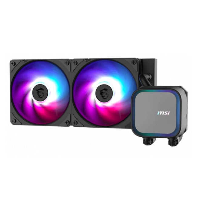 Enfriamiento liquido MSI MAG CORELIQUID A13 240mm negro 2xFan ARGB compatible AM5/AM4 LGA 1700/1851