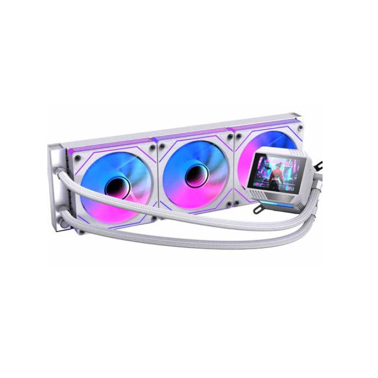 Enfriamiento Liquido Naceb Boreal 360MM para pantalla LCD 2.8 pulg ARGB NA-0657B color Blanco