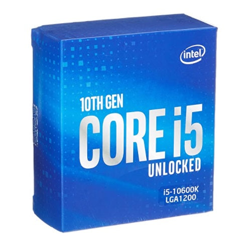 Procesador Intel Core i5-10600K sin disipador con graficos LGA 1200 10a Gen 6Core 4.1Ghz 95w