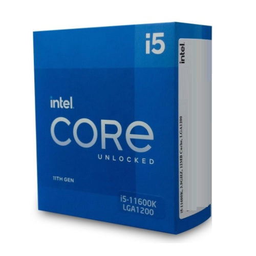 Procesador Intel Core i5-11600K sin disipador con graficos LGA 1200 11a Gen 6Core 3.9Ghz 95w