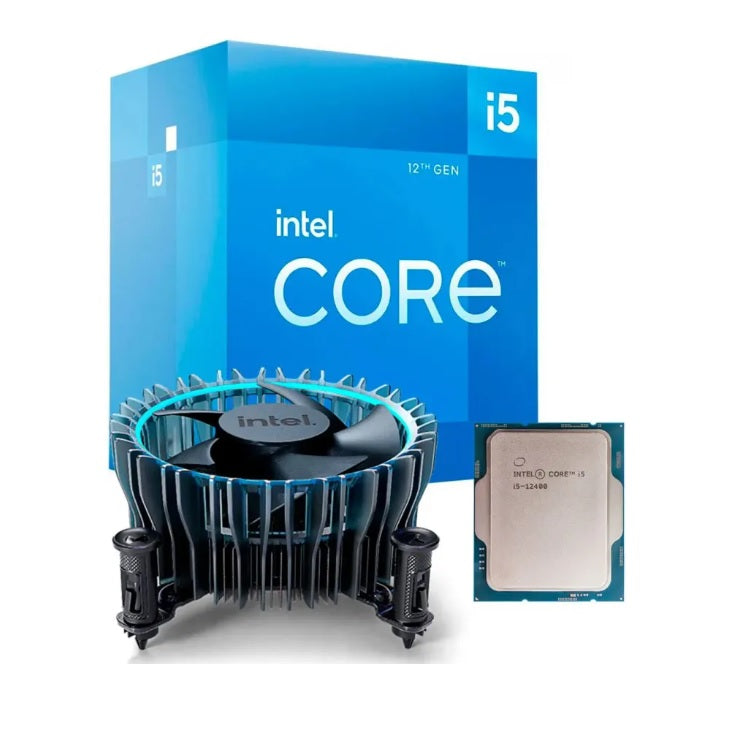 Procesador Intel Core i5-12400 SIN EMPAQUE con disipador y graficos LGA 1700 12a Gen 6Core 2.5Ghz 65w TRAY