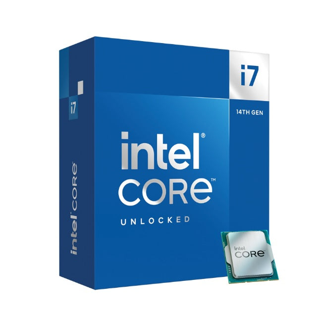 Procesador Intel Core i7-14700F con disipador sin graficos LGA 1700 14a Gen 20Core 2.1Ghz 65w