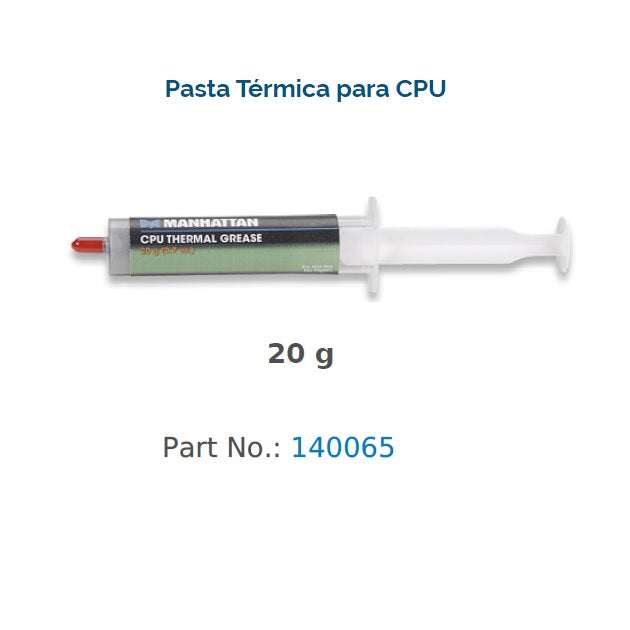 Pasta Termica Manhattan para procesador jeringa 20gramos
