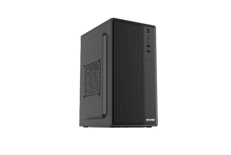 Gabinete Evotec Mini torre Habita Oporto EV-1028 con fuente de 500W Negro