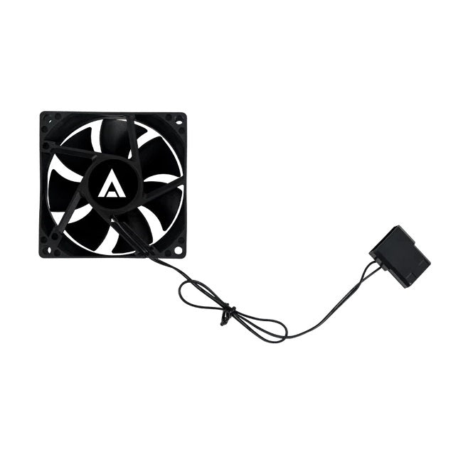 Ventilador Acteck para gabinete Polar EG VG80 80 mm silencioso 80x25mm 1800RPM Molex Negro
