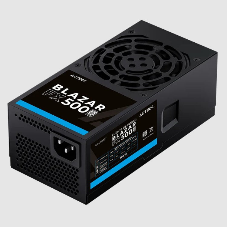 Fuente Acteck 500W TFX Blazar FX500 medida 180mm x 65mm para mini gabinete