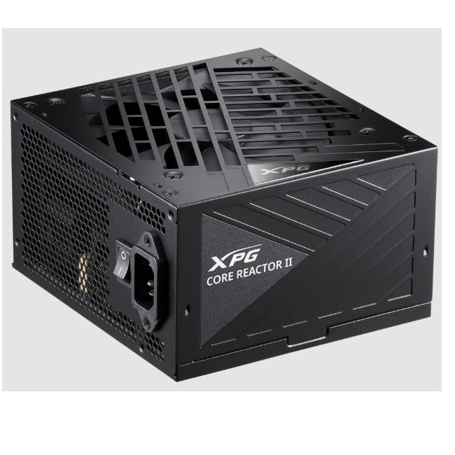 Fuente de Poder XPG 850W CORE REACTOR II 80 Plus Gold FDB Cojinete fluidodinámico 1x12VHPWR 6xPCIE 2xEPS 2400 RPM ATX 3.0