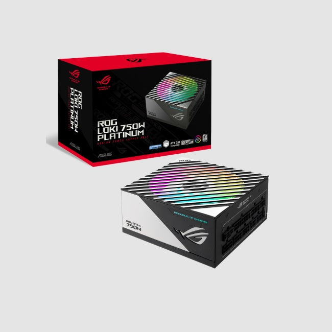 Fuente Asus 750w ROG LOKI SFX-L 80 Plus Platinum Full Modular ATX 3.1 ARGB plateado
