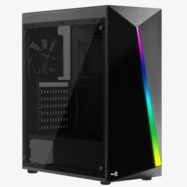 Gabinete AeroCool Shard Cristal templado Negro RGB ATX (No compatible con Cooler 240mm)