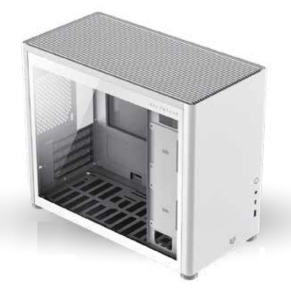 Gabinete Balam Rush Eris Frost GI985 Blanco Sin Fuente Micro Torre con Cristal