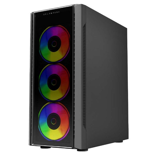 Gabinete Balam Rush Dragonfly II Crystal GM745 Negro