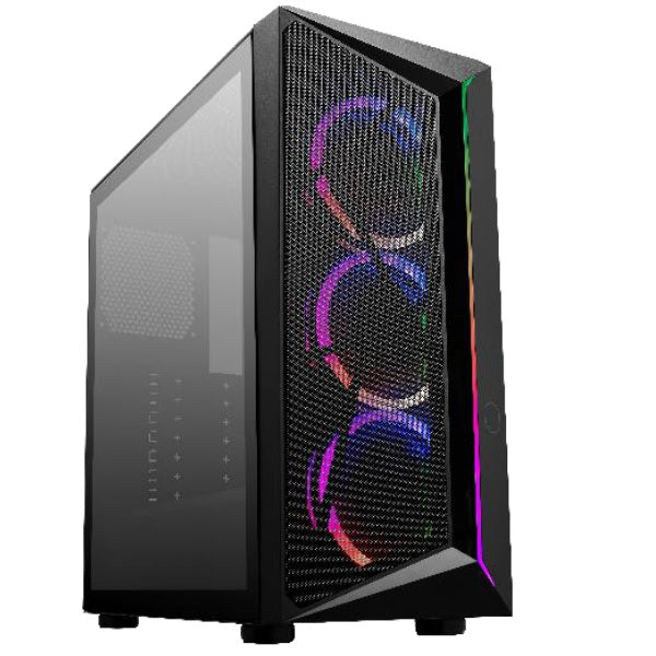 Gabinete Cooler Master CMP 510 ATX/Micro ATX/Mini-ITX 3 Ventiladores ARGB Negro