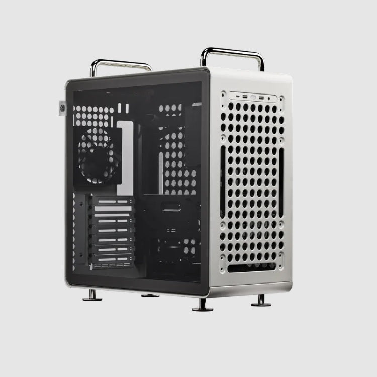 Gabinete Cooler Master QUBE 540 Moonstone 1xFAN 120mm 2xUSB A 3.2 1xUSB C 3.2 1xAudioJack 3.5 ITX, M-ATX ATX -*E-ATX