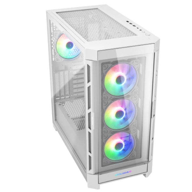 Gabinete Cougar DuoFace Pro Cristal templado Blanco ARGB ATX 4Ventiladores