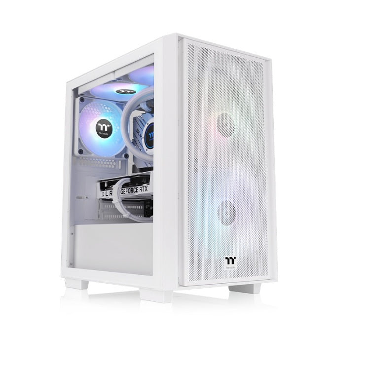 Gabinete Thermaltake Versa H16 TG ARGB Micro Tower Snow Blanco m-ATX 3xVentiladores CA-1Y8-00S6WN-01