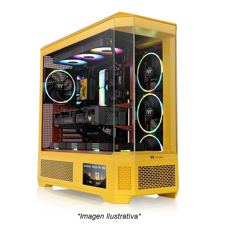 Gabinete Thermaltake View 600 TG Full Tower Butter Caramel Amarillo E-ATX CA-11H-00FMWN-00