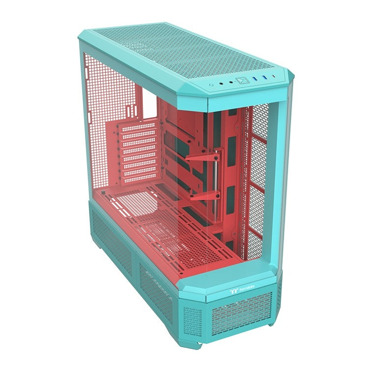 Gabinete Thermaltake View 600 TG Full Tower Mint Strawberry Verde/Rojo E-ATX CA-11H-00FLWN-00
