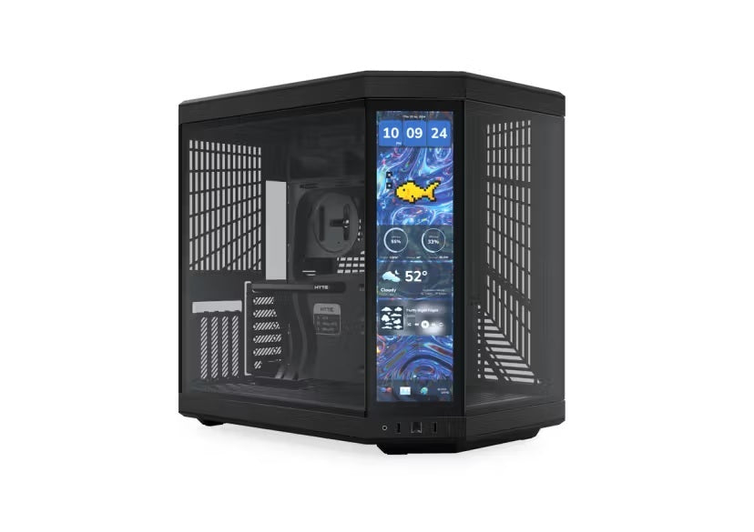 GABINETE HYTE (CS-HYTE-Y70TTI-BB) PITCH BLACK, Y70 LCD TOUCH INFINITE DE 14.9" TOUCH SCREEN,NEGRO. tech