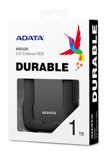Disco Duro externo 1TB Adata 2.5 USB 3.1 contra golpes Negro AHD330-1TU31-CBK
