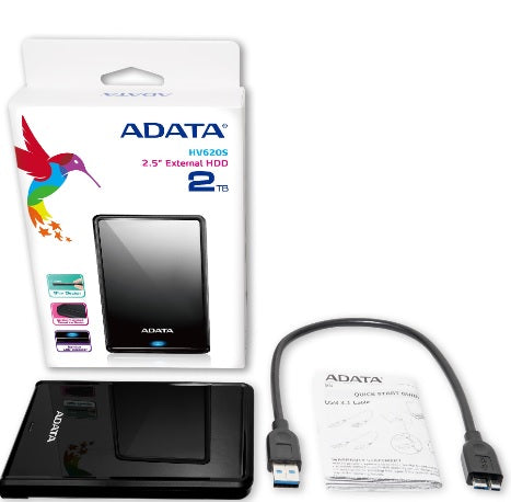 HD EXT 2TB ADATA 2.5 USB 3.0 SLIM AHV620S-2TU31-CBK NEGRO