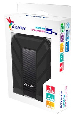 HD EXT 5TB ADATA 2.5 USB 3.1 AHD710P-5TU31-CBK CONTRA AGUA Y GOLPES NEGRO