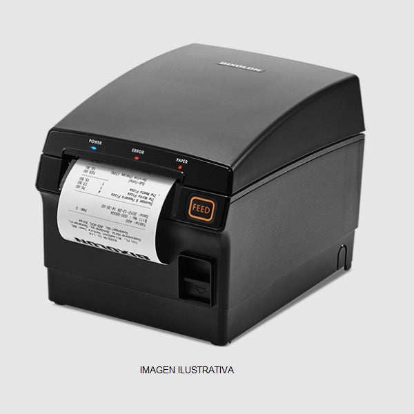 Miniprinter Bixolon SRP-F312IICOSK de ticket Negra USB (tipo A) Serial Ethernet con cutter Vel 350/203 DPI Solo incluye DB25 ADB9