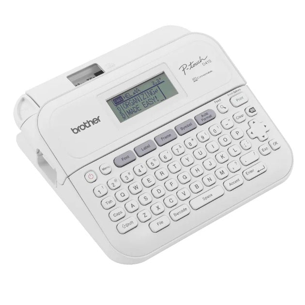 Rotulador Brother PT-D410 Térmica Portatil Laminada P-Touch Pantalla LCD Cintas 3.5 /6/9/ 12/18mm USB 180 dpi 20 mm/s