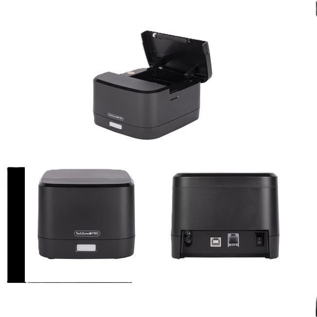 Impresora Termica Techzone POS 58mm Interface USB/RJ11 Compatible con Windows MacOS LINUX Android Sensor faltante de papel