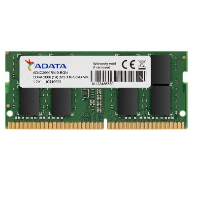 Sodimm ADATA 4GB DDR4 2666Mhz AD4S26664G19-SGN