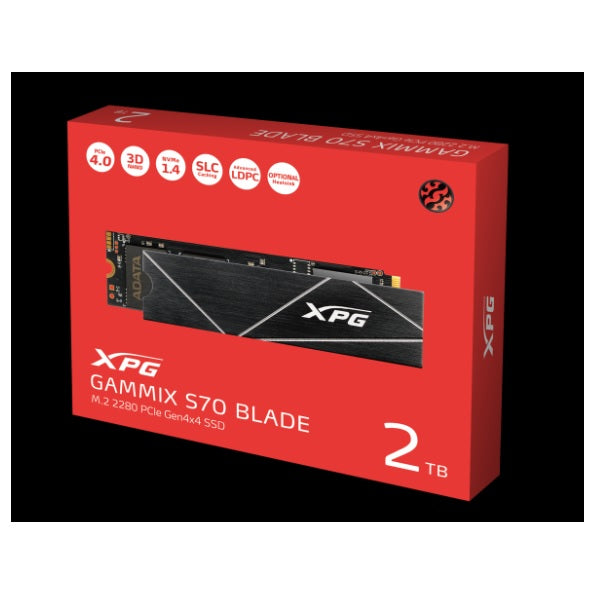 SSD M.2 2280 ADATA XPG NVMe/PCIe 2TB Gammix S70 AGAMMIXS70B-2T-CS