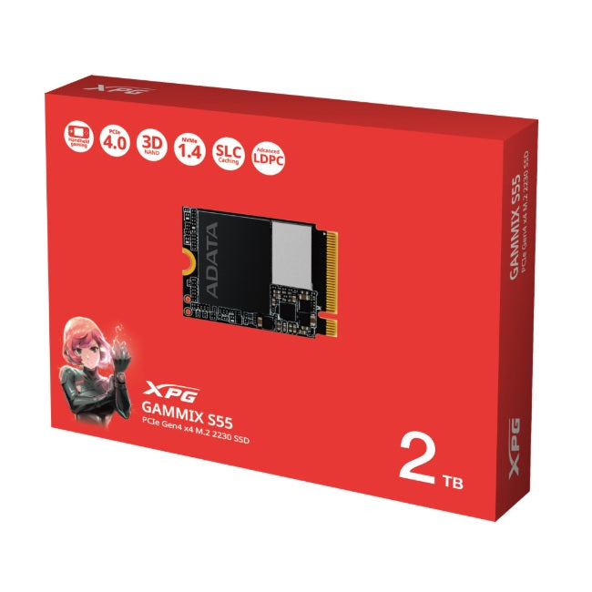 SSD M.2 2230 ADATA XPG NVMe/PCIe 2TB Gammix S55 SGAMMIXS55-2T-C