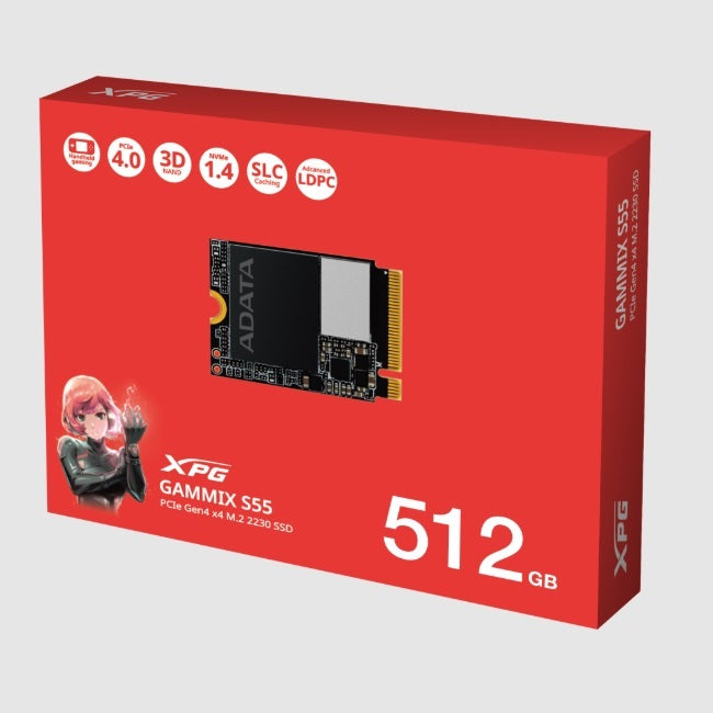 SSD M.2 2230 ADATA XPG NVMe/PCIe 512GB Gammix S55 SGAMMIXS55-512G-C