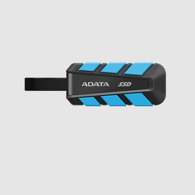SSD externo ADATA 1TB SC740 USB C 3.2 de uso rudo azul con negro