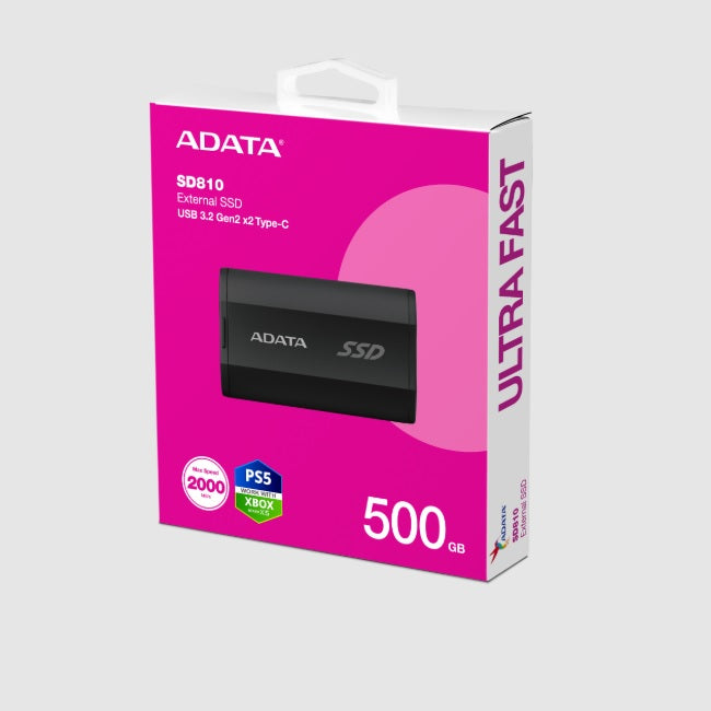 SSD externo Adata 500GB SD810 USB C 3.2 negro