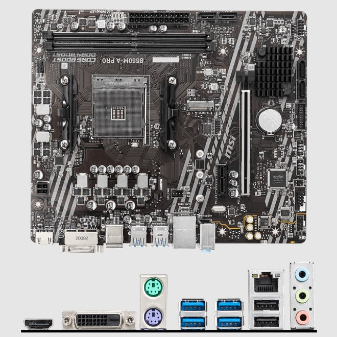 Tarjeta madre MSI B550M-A PRO socket AM4 2xDDR4 HDMI DVI-D Micro ATX