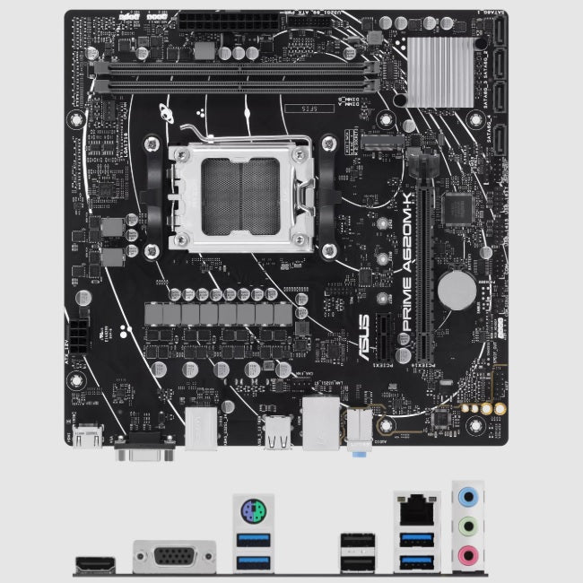 Tarjeta madre Asus Prime A620M-K-CSM socket AM5 2xDDR5 HDMI VGA Micro ATX