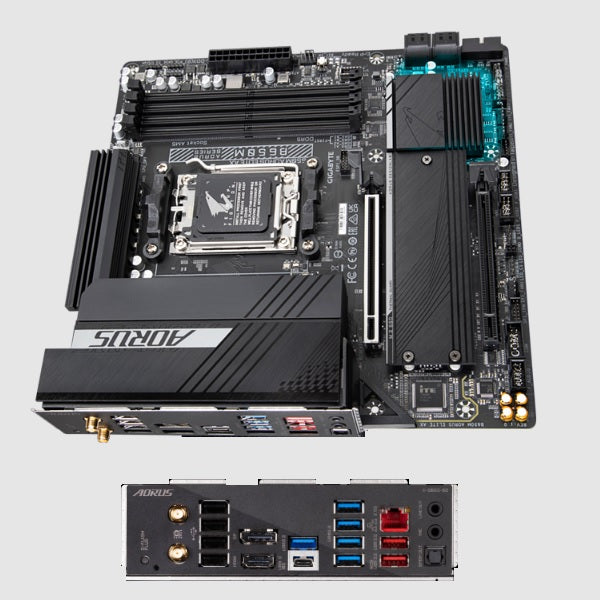 Tarjeta madre Gigabyte B650M Aorus Elite AX socket AM5 Wifi 4xDDR5 HDMI DP Micro ATX