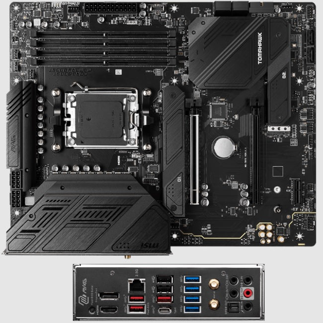 Tarjeta madre MSI MAG B650 Tomahawk Wifi socket AM5 4xDDR5 HDMI DP ATX