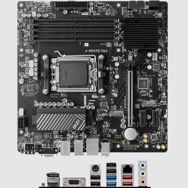 Tarjeta madre MSI Pro B650M-P socket AM5 4xDDR5 HDMI DP VGA Micro ATX