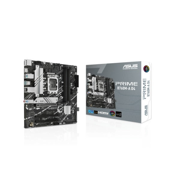 Tarjeta madre Asus Prime B760M-A D4 Socket 1700 12/13/14a Gen 4DDR4 2HDMI DP
