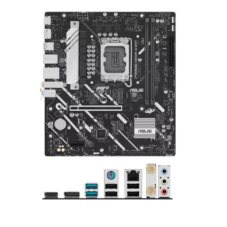 Tarjeta Madre Asus PRIME H810M-A WIFI socket 1851 Ultra Series 2 2xDDR5 6400Mhz 1xDP 1xHDMI WiFi 6