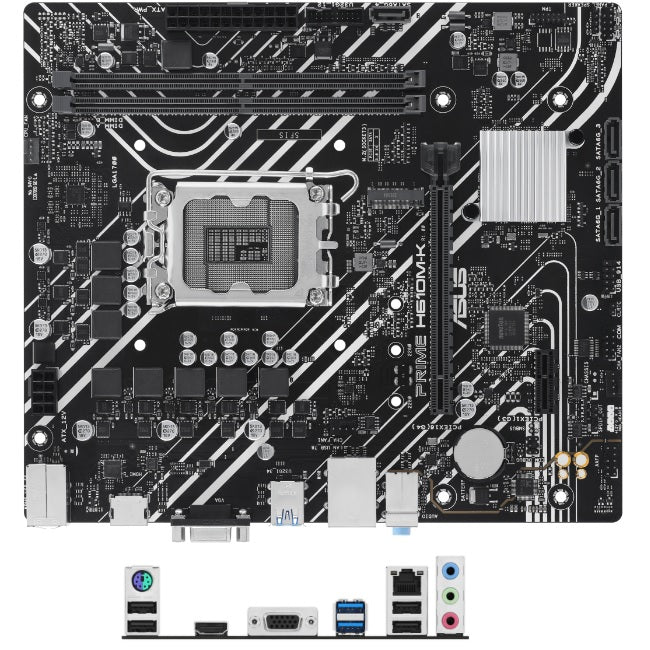 Tarjeta madre Asus Prime H610M-K socket 1700 Gen 12/13/14a Gen 2xDDR5 HDMI VGA Micro ATX