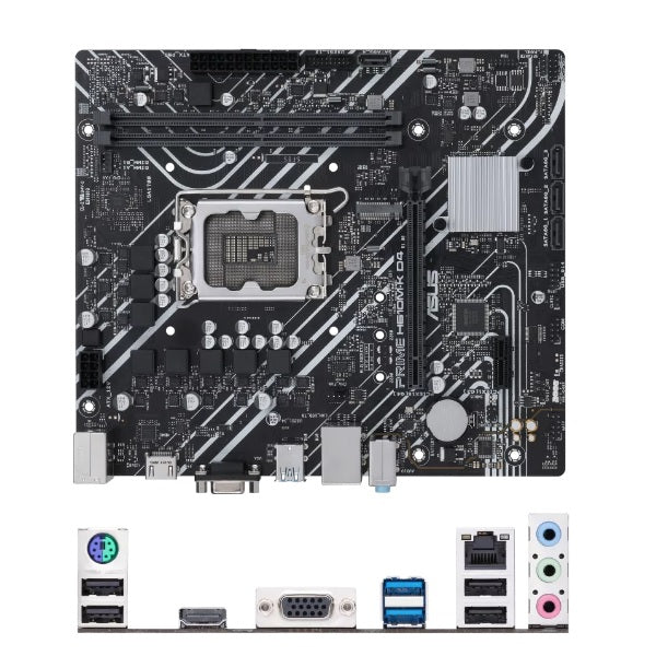 Tarjeta madre Asus PRIME H610M-K D4 socket 1700 12/13/14a Gen 2xDDR4 HDMI VGA