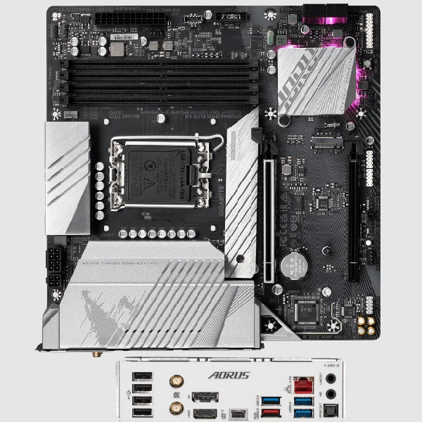 Tarjeta madre Gigabyte B760M Aorus Elite AX socket 1700 12/13/14a Gen 4xDDR5 HDMI DP Micro ATX