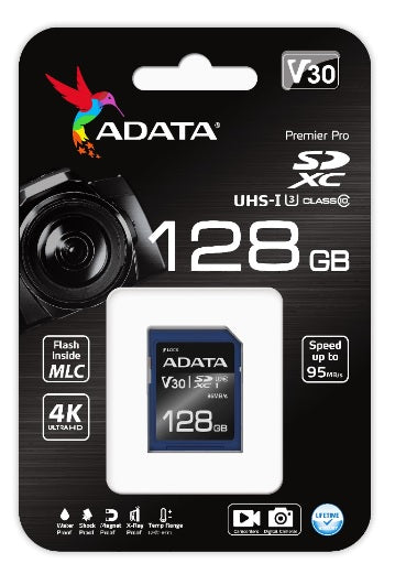 Memoria SD ADATA Premier PRO 128GB SDXC UHS-I U3 V30 95/60MB/s