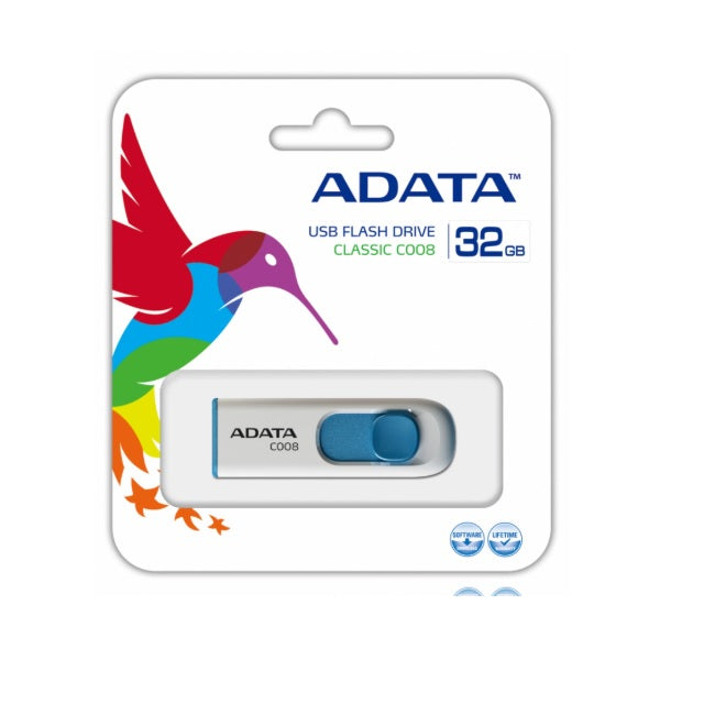 MEMORIA ADATA 32GB USB 2.0 C008W BCA/AZUL