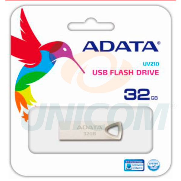 MEMORIA ADATA 32GB USB 2.0 UV210 METALICA