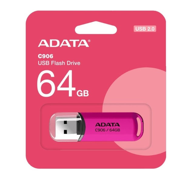 Memoria Adata 64GB USB 2.0 C906 rosa